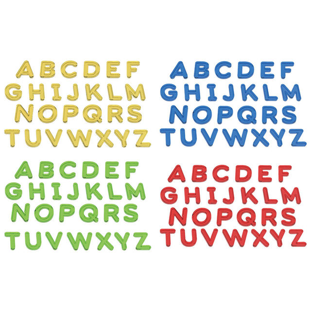 26 letras maiúsculas de plástico abc alfabeto a z pré-escolar letras  sensoriais motor atividade básica palavra ortografia contagem brinquedos -  AliExpress